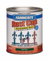 Hammerite  Rust Cap  Indoor and Outdoor  Smooth  Dark Green  Alkyd-Based  Metal Paint  1 qt.