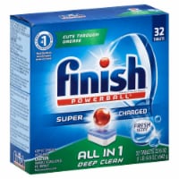 Finish Powerball All in 1 Fresh Scent Dishwasher Detergent Tablets Perspective: Main