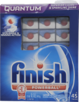 Finish Powerball Quantum Dishwasher Detergent Capsules Perspective: Main
