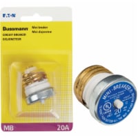 Bussmann® 20 Amp Mini Circuit Breaker - White/Yellow