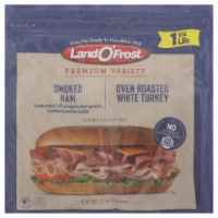 Land O' Frost Smoked Ham & Oven Roasted White Turkey Sub Sandwich Kit