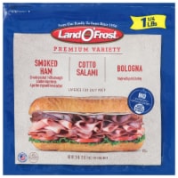 Land O' Frost Smoked Ham Cotto Salami and Bologna Sub Sandwich Kit
