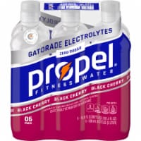 Propel® Zero Sugar Electrolyte Water Bottles - Black Cherry Perspective: Main
