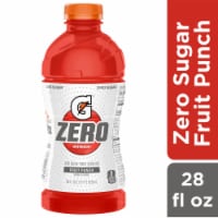 Gatorade Zero Sugar Thirst Quencher Red Fruit Punch Electrolyte Enhanced Sports Drink