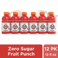 Gatorade Zero Sugar Thirst Quencher Red Fruit Punch Electrolyte Enhanced Sports Drink