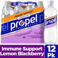 Propel Zero Sugar Immune Support Electrolyte Water Beverage Lemon Blackberry Perspective: Main