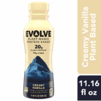Evolve® Plant-Based Creamy Vanilla Protein Shake Perspective: Main