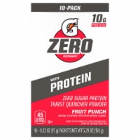 Gatorade® Zero Sugar Fruit Punch Protein Thirst Quencher Powder