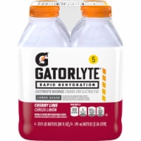 Gatorade® Gatorlyte® Cherry Lime Electrolyte Beverage Bottles Perspective: Main