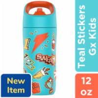 Gatorade® Gx Kids Teal Stickers Stainless Steel Water Bottle Perspective: Main