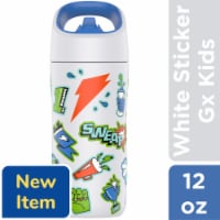 Gatorade® Gx Kids White Stickers Stainless Steel Water Bottle Perspective: Main