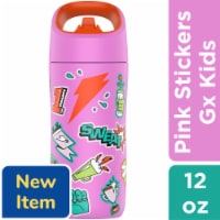 Gatorade® Gx Kids Pink Sticker Stainless Steel Water Bottle Perspective: Main