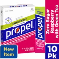 Propel Energy Boost Zero Sugar Electrolyte Water Beverage Mix Raspberry with Green Tea Perspective: Main