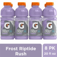 Gatorade Thirst Quencher Purple Frost Riptide Rush Electrolyte Enhanced Sports Drink