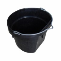 Master Rancher MR18QR-FSB-BLK 18 Quart Rubber Flat Bucket