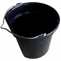 Master Rancher MR20QP-FSB-BLK 20 Quart Black Flat Bucket