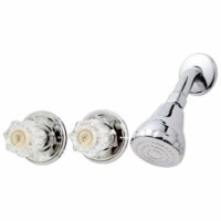 Homewerks Worldwide 210526 2 Acrylic Hand Bay Pointe Shower Faucet, Chrome