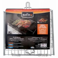 Mr. Bar-B-Q Products LLC. 246405 11 x 10 in. Flexible Grilling Basket  Chrome