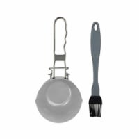 Mr. Bar-B-Q Products 257119 Grill Zone Sauce Pot & Silicon Baster