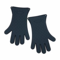 Mr. Bar-B-Q Products 257123 Grill Zone Silicon Gloves, Dark Gray - Pack of 2
