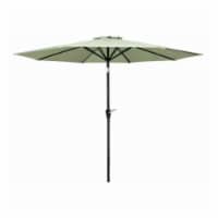 J & J Global 270508 Four Seasons 9 ft. Steel Green Umbrella