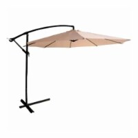 J & J Global 270512 Four Seasons 11.5 ft. Beige Umbrella