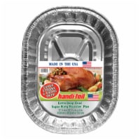 Handi-foil® Super King Roaster Extra Deep Oval Disposable Pan - Silver Perspective: Main
