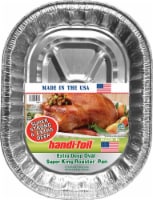 Handi-foil® Super King Roaster Extra Deep Oval Disposable Pan - Silver Perspective: Main