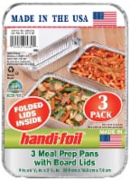 Handi-foil® Deep Meal Prep Pans & Board Lids - Silver