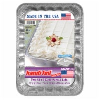 Handi-Foil Half-Size Extra-Deep Steam Table Aluminum Foil Pan w/Lid 20/PK