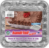 Handi-foil® Eco-Foil Cook-n-Carry Square Cake Pans & Lids