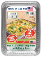 Handi-Foil Meal Prep Disposable Pans with Board Lids