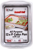 Handi-foil® iChef® All Purpose Cake Disposable Pan with Lid - Silver Perspective: Main