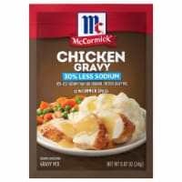 McCormick 30% Less Sodium Chicken Gravy Mix Perspective: Main