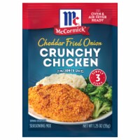 McCormick Cheddar Fried Onion Crunchy Chicken Seasoning Mix Perspective: Main