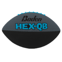 Baden® Jr Football Hex  - Black/Gray/Blue Perspective: Main