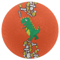 Baden Playground Ball - Orange Dinosaur Perspective: Main
