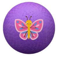 Baden Playground Ball - Purple Butterfly Perspective: Main