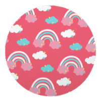 Baden Playground Ball - Pink Rainbows Perspective: Main