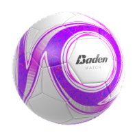 Baden Match White & Purple Soccer Ball Perspective: Main