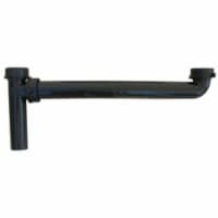 Lasco 1-1/2 In. OD x 16 In. Black Plastic End Outlet Waste 03-4205