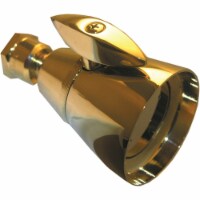 Lasco Chatam Style 1-Spray 1.8 GPM Fixed Showerhead, Polished Brass 08-2309