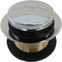 Lasco Polished Chrome Plated Tip Toe Stopper Bath Drain Trim Kit 03-4809