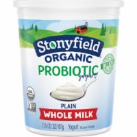 Stonyfield® Organic Probiotic Plain Whole Milk Yogurt Tub