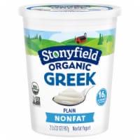 Stonyfield® Organic 0% Plain Nonfat Greek Yogurt Perspective: Main