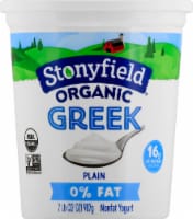 Stonyfield Organic 0% Plain Nonfat Greek Yogurt