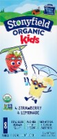 Stonyfield Organic Kids Blueberry & Lemonade Lowfat Yogurt Squeezers Perspective: Main