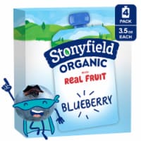Stonyfield Organic Kids Reduced Fat Yogurt Pouches, Blueberry Perspective: Main
