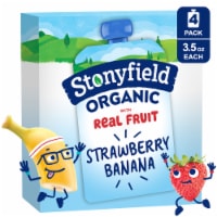 Stonyfield® Organic Kids Lowfat Strawberry Banana Yogurt Pouch Pouches