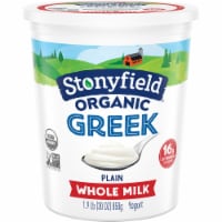 Stonyfield® Organic Plain Whole Milk Greek Yogurt Tub